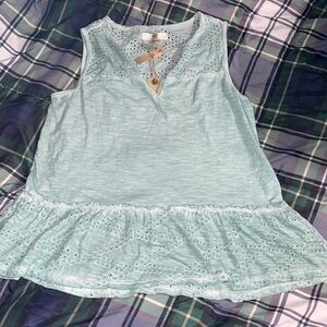 NWT super cute aqua tank M